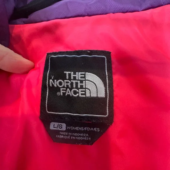 The North Face Insulated Winter Ski Jacket Purple Pink Womens Large - Picture 2 of 13